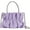 Purple, variant on Women's rhinestone handbag soft leather pleated bag wedding party bride handbag crossbody bag
