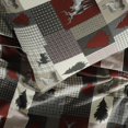 thumbnail image 4 of Sleepdown 100% Cotton Flannel Sheets King Size Bed Sheets Set with Deep Pockets, Brushed Flannel with Elastic Fitted Sheet Set, Soft & Cozy Sheets - 4 Piece Bedding and Pillowcase set - Lodge, 4 of 5
