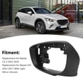 thumbnail image 4 of Black Decorative ABS Mirror Cover Frame for  CX-3 CX5 20142017 Replacement, Lightweight Design, Protects Your Mirror, 4 of 7