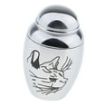 thumbnail image 3 of Colgante de cineraria cineraria cineraria de cremación Smalll para cenizas o de mascotas, amuletos de funerarios con memoria a prueba de agua, acero inoxidabl Gato, 3 of 6
