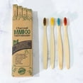 thumbnail image 5 of 10 Pack - Biodegradable Natural Charcoal Bamboo Toothbrushes | Biodegradable, Compostable, Eco Friendly, Natural, Organic, Vegan, 5 of 5
