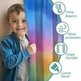 thumbnail image 3 of Blackout Kids Curtains,Rainbow Tie Dye Cloud Pattern Childrens Insulated Curtains Set Of 2,Bedroom Essentials,Toddler Room Decor 42"x54", 3 of 5