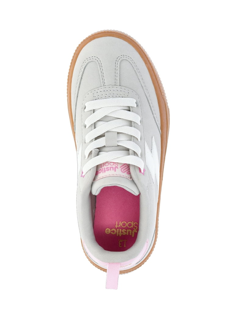 Justice Little Girl & Big Girl Platform Court Sneakers - Walmart.com