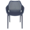 thumbnail image 3 of Compamia Air XL Outdoor Patio Dining Arm Chair in Dark Gray, 3 of 9