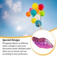 thumbnail image 4 of Bewildely 100 Piezas Globos Cuerda Cadena Artesanía Curling Ribbon 10m Suministros para fiestas Boda Cumpleaños Diseño Regalo Multicolor Verde Kits de decoración para fiestas Redial Rosa Roja Bewildely HA063554-13B, 4 of 6