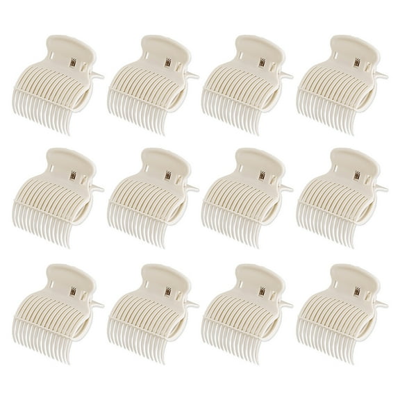 12pcs Hot Roller Hair Clip Insulation Claw Curler Replacement Clamp Styling Tool