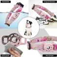 thumbnail image 3 of AirTag Dog Collar, Compatible with Apple AirTag 2021, Polyester Pet Cat Puppy Collar with Silicone AirTag Holder for Small, Medium, Large, & Extra Large Dogs, Pink Rose, S: 9.8''-15.7'' Neck, 3 of 5