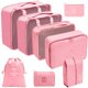 thumbnail image 1 of Juego organizador de viaje de 8 piezas: ¡cubos de embalaje para un viaje eficiente! Bolsa ordenada para zapatos, 1 of 10