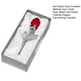 thumbnail image 2 of Rosa transparente en caja de regalo, escultura artística de flores para una elegante decoración de oficina en casa y un regalo romántico., 2 of 8