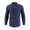 Navy, variant on Xzbqbs Men's Henley Shirts Cotton Linen Long Sleeve Button Down Shirt Casual Stylis Lightweight V Neck Solid Color Shirts for Men