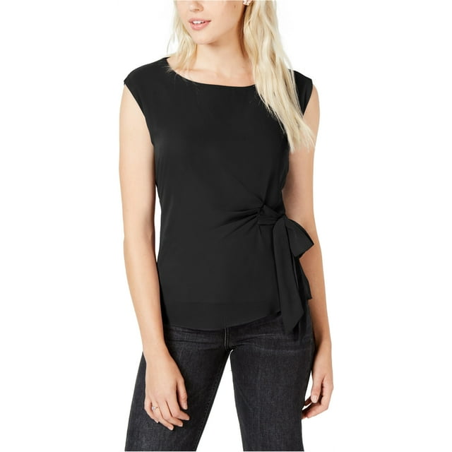 maison Jules Blouse à Enfiler avec Nœud devant pour Femmes, Noir, Très Petit