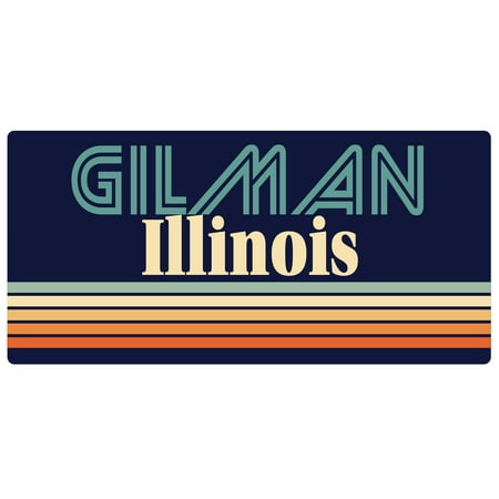 

Gilman Illinois 5 x 2.5-Inch Fridge Magnet Retro Design