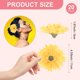 thumbnail image 2 of Uxcell 20-Pack Flores Artificiales a Granel, Flores de Seda Fake de Crisantemo de 4.33Inch/110mm para Decoraciones de Hogar DIY/Ramos de Boda [Amarillo], 2 of 6