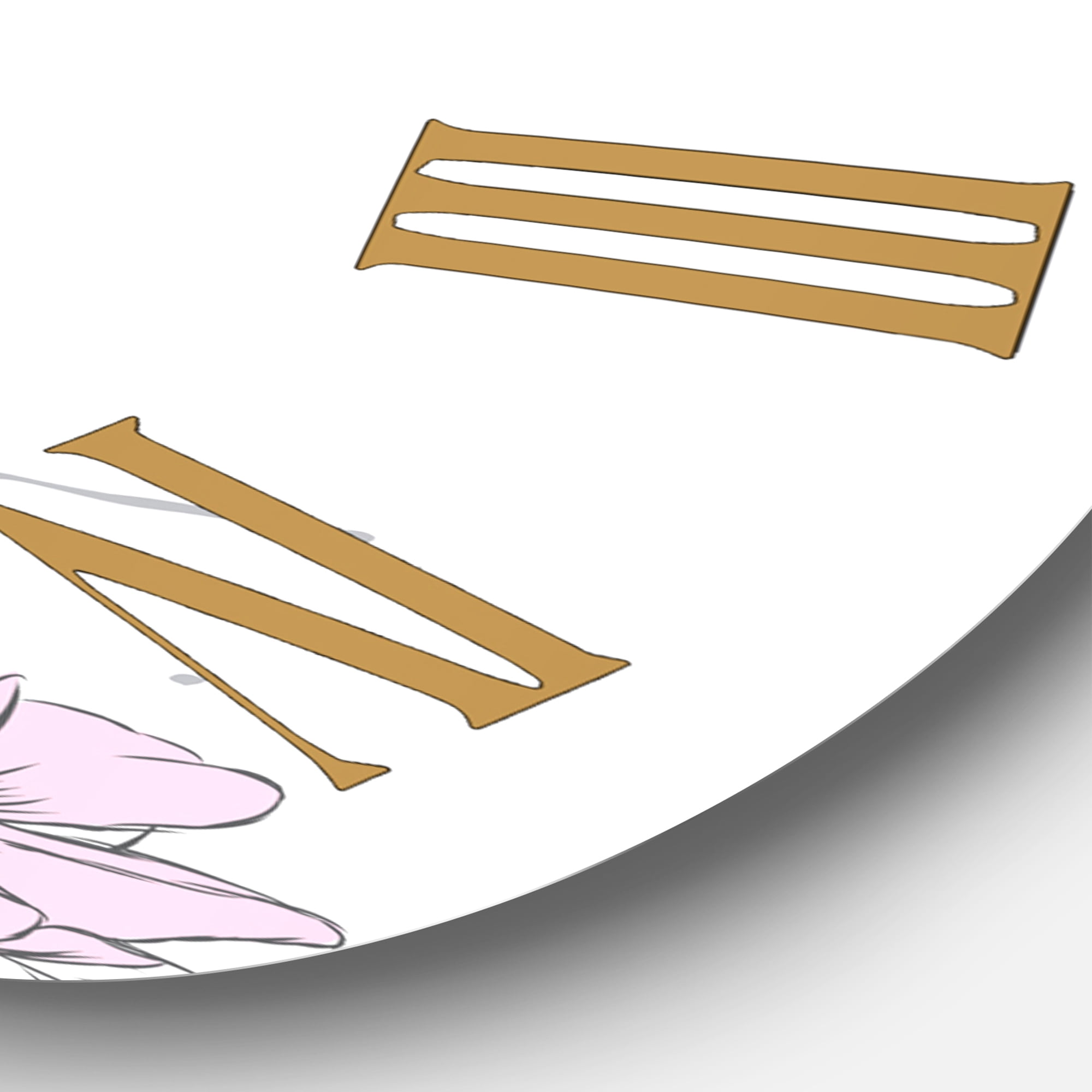 Designart 1 in Quartz Traditional Wall Clock