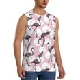 thumbnail image 2 of Kdxio Pineapple Flamingo for Men's Muscle T-shirt,Sleeveless for Workout Running Athletic Gym Lounge Casual, 2 of 7