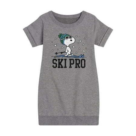 

Peanuts - Snoopy Ski Pro - Toddler And Youth Girls Fleece Dress