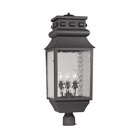 World of Lamp WLA113426 Outdoor Post Light Charcoal West palm (Best Of The West Lump Charcoal)