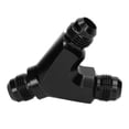 thumbnail image 4 of Adaptador de montaje de bloque en Y anodizado negro de 3 vías accesorio de aluminio para coche 8AN macho a 2X AN8 8AN macho, 4 of 6