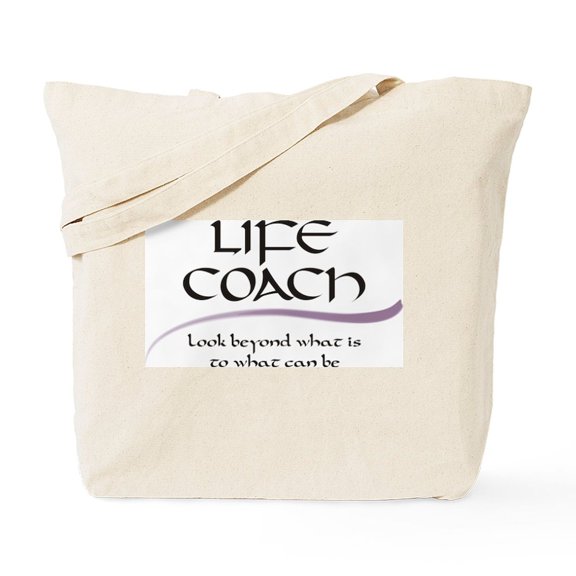 CafePress - Life Coach. Look Beyond Tote Bag - Unisex Canvas Tote Bag, Beige, 1-Piece