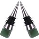 thumbnail image 4 of KAKOWELY 2 tapones para botellas de vino con decoración de jade y cristal., 4 of 5