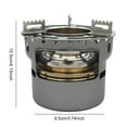 thumbnail image 2 of Outdoor Alcohol Stove Mini Barbecue Stove Portable Picnic Furnace Teapot Grey (Kitchen Supplies), 2 of 10