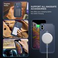 thumbnail image 2 of for iPhone Xs Max Case  with Ring Stand[Compatible with Magsafe], Full Body Protective Cover Slim Shockproof Kickstand Phone Case for Apple iPhone Xs Max 6.5", Blue, 2 of 16