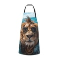 thumbnail image 2 of Bingfone Hawaiian Swimming Lion Apron Gifts For Men, Women Professional Grade Chef Apron for Kitchen,BBQ & Grill, 2 of 8