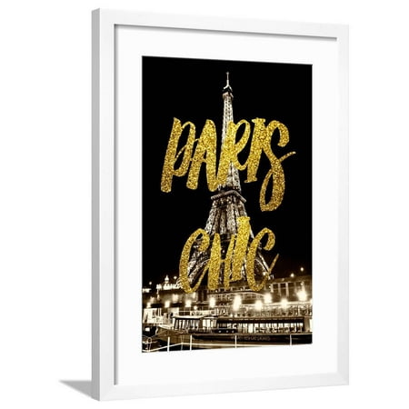  Paris  Fashion Series Paris  Chic Eiffel Tower Framed  