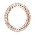 thumbnail image 2 of 0.93 Carat Diamond Eternity Wedding Band in 14K Rose Gold - IGI Certified (Ring Size 5.5), 2 of 6