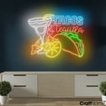 thumbnail image 3 of Craftnamesign Tacos & Tequila Neon Sign Decor, Tacos Restaurant Led Light, Tequila Wall Sign, 3 of 5