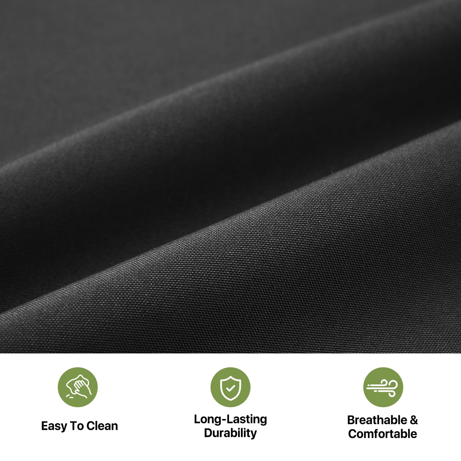 BaPiPro 14 Pack Black Outdoor Patio Sofa Cushion Replacement Covers, Fade‑Proof, Waterproof & Zippered, Wear‑Resistant, Stain‑Resistant Easy‑to‑Clean Slipcovers for Rattan Sectional Furniture