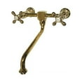 thumbnail image 1 of Kingston Brass Ks1202Ax 8 Inch Wall Mount Kitchen Faucet - Polished Brass Finish, 1 of 1