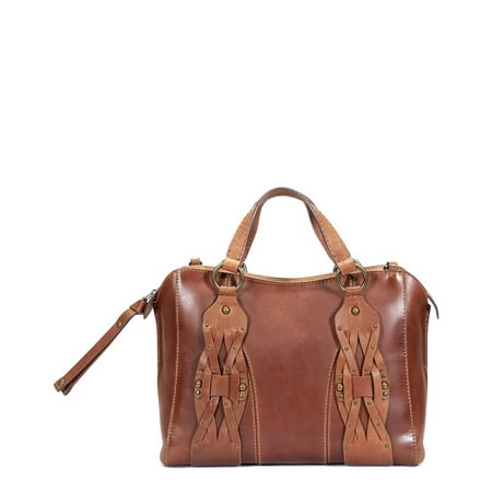 Frye Aubrey Leather Satchel, Brown