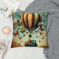thumbnail image 2 of Orinice Butterflies Whimsical Pop Surrealism Graphic Decorative Men Women Boy Girl Room Cushion Throw Pillow Cover for Home Couch Living Room Bed Sofa Short Plush 1PC 24x24in, 2 of 5