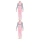 thumbnail image 1 of Soidarity Trajes de neopreno Traje de buceo Secado rápido Mangas largas y pantalones Anti-medusas para Snorkel Surf Aplicable a todas las rosa L 2piezas, 1 of 6