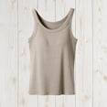 thumbnail image 6 of Cavosen Tank Tops for Women with Built in Bra Wireless Ribbed Sleeveless Top Solid Lightweight Basic Cami Tank Soft Summer Sport Tops, 6 of 8
