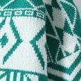 thumbnail image 5 of Men's Geometric Graphic Sweaters Crewneck Soft Knit Pullover Long Sleeve Crewneck Sweatshirts Loose Fit Jumper Tops (2XL, Green), 5 of 7