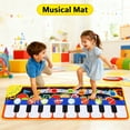 thumbnail image 5 of Syenll Musical Piano Mat, 19 Keys Piano Keyboard Floor Mat, Kids Touch Playmat Educational Toys for 1 2 3 4 5 Year Old Boys Girls, 5 of 8