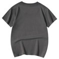 thumbnail image 4 of T-shirts Filles Imprimé Col Rond Manches Courtes T-Shirt Garçons Filles Tee Confortable Tee Shirt Enfant Gris 5 Ans-6 Ans, 4 of 6