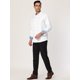 thumbnail image 4 of Lars Amadeus Camisa a cuadros de vestir para hombre Camisa de negocios de manga larga con botones en contraste blanco S Unique Bargains Camisa, 4 of 6