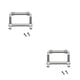thumbnail image 3 of Bewildely Conector de parachoques delantero, aleación de aluminio, resistente, útil, conector de parachoques RC, multifuncional, reparable, peso ligero, Type2 NO2 Bewildely CBP205522, 3 of 5