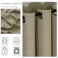 thumbnail image 5 of AZZCIA Sand Linen Light Filtering Grommet Curtain Panels for Bedroom, 2 Panels, 54"W x 63"L, 5 of 6