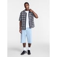 thumbnail image 3 of No Boundaries Men's Faux Crochet Deco Pattern Button Through Sweater Polo, Sizes XS-3XL, 3 of 6