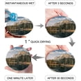 thumbnail image 2 of FMSHPON Natural landscape Mountains and Lakes Set of 4 Round Coaster for Drinks, Absorbent Ceramic Stone Coasters Cup Mat with Cork Base for Home Kitchen Room Coffee Table Bar Decor, 2 of 6