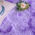 thumbnail image 3 of YJ.GWL 6x9ft Tie Dye Shag Area Rug For Living Room Bedroom,Shaggy Carpet For Home Decor,Purple, 3 of 6