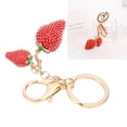 thumbnail image 1 of Cergrey Bag Pendant,Alloy Strawberry Keychain,Keychain Alloy Strawberry Exquisite Stylish Key Pendant For Car Backpack Handbag Wallet, 1 of 8