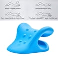 thumbnail image 3 of Almohada de para el cuello, estirador de rejación, cervical para rejación muscur, ATM Azul Sunnimix Almohada de masaje de cuello, 3 of 8