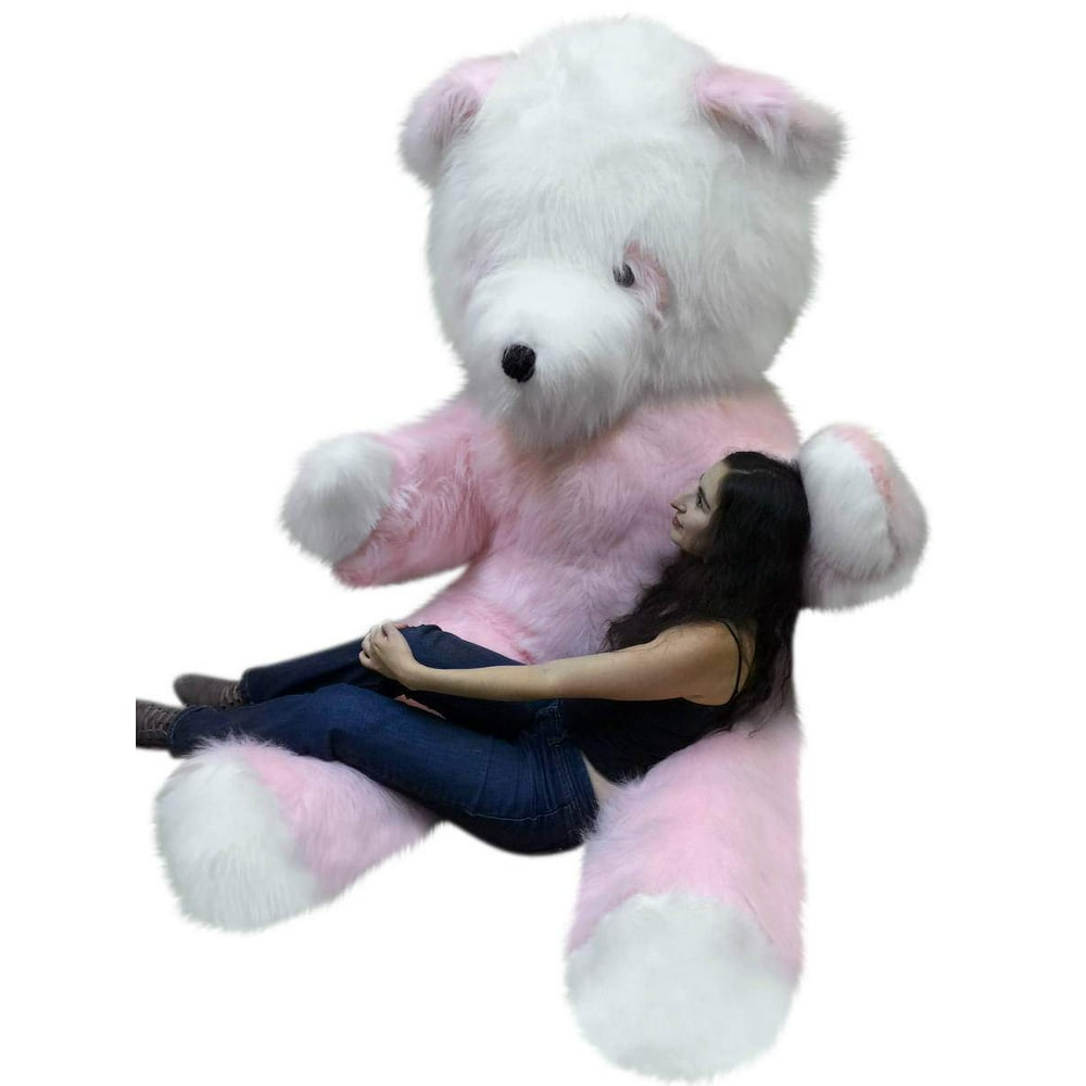 American Made Big Plush Giant Stuffed 8 Foot Pink Panda Bear 96 Inch 40 Pound Teddybear Made in