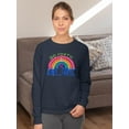 thumbnail image 2 of Go Forth And Be Awesome Sweatshirt Women -June Erica Vess Designs, Female 3X-Large, 2 of 4