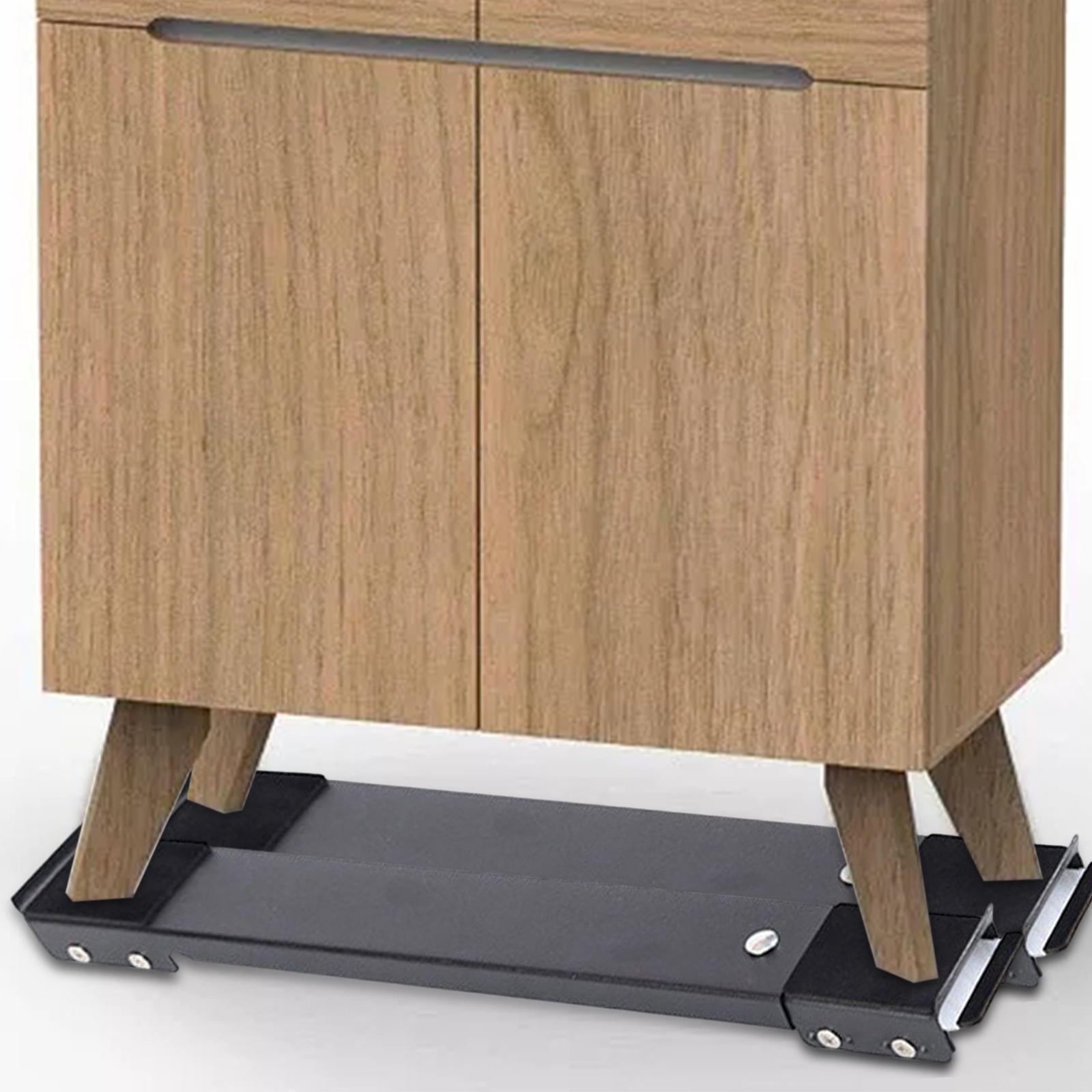 Applicable to Home Appliance Rollers Mobile Base Extendable Bracket Universal Heavy Duty Easily Move Furniture Refrigerator Washing Machine S Black Directional